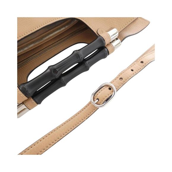 Pre Loved Gucci Bamboo Women Beige Handbags - Picture 7 of 8